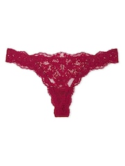 Victoria's Secret Campari Red Thong Lace Knickers - Image 3 of 4