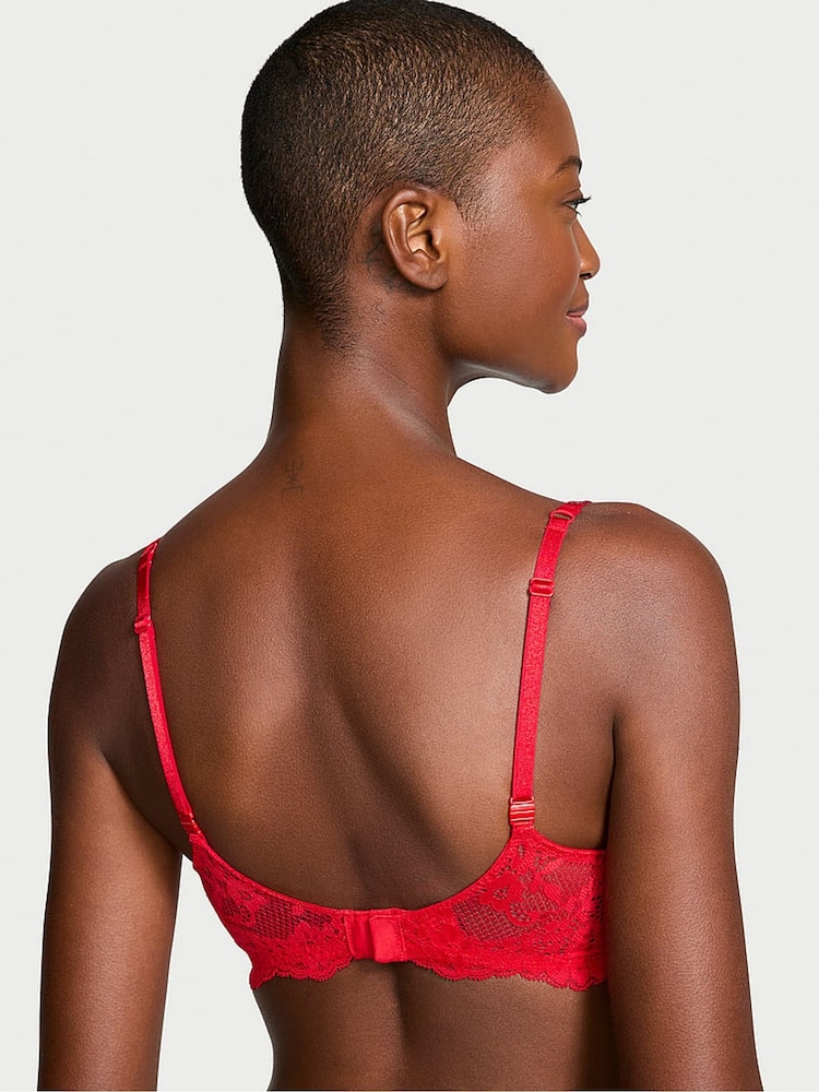 Vermiljoen rood - Victoria's Secret beha met glinsterende bandjes - Image 2 of 4