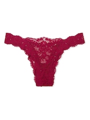 Victoria's Secret Campari Red Brazilian Lace Knickers - Image 4 of 4