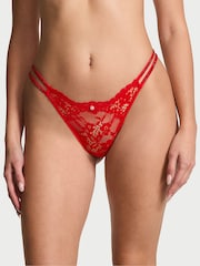 Vermiljoen rood - Victoria's Secret slipje met glinsterende bandjes - Image 1 of 4