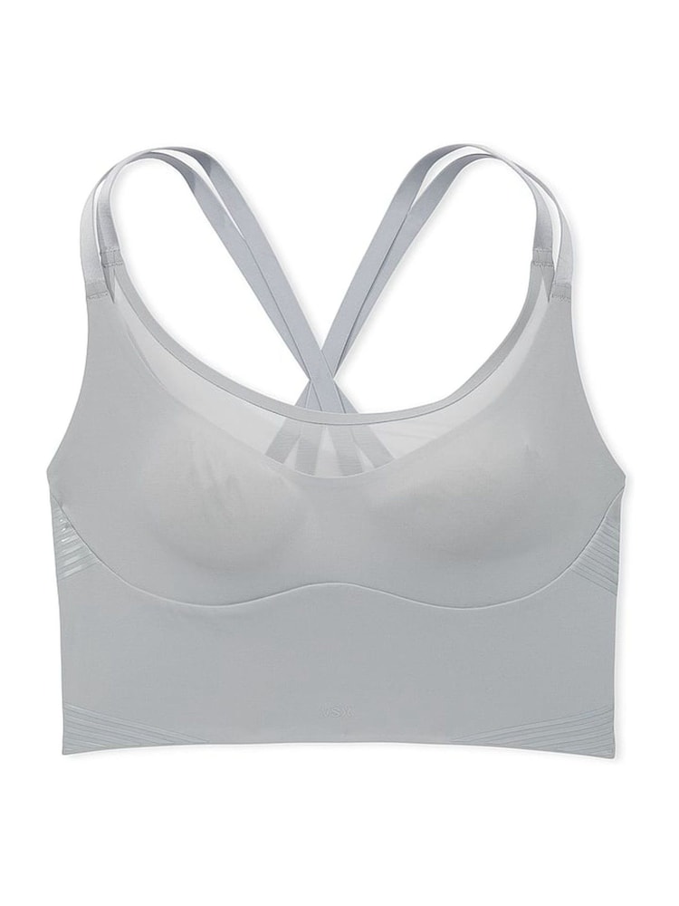 Victoria's Secret Starstruck Grey Longline Elevate™ Contour Low Support Sports Bra - Image 3 of 3
