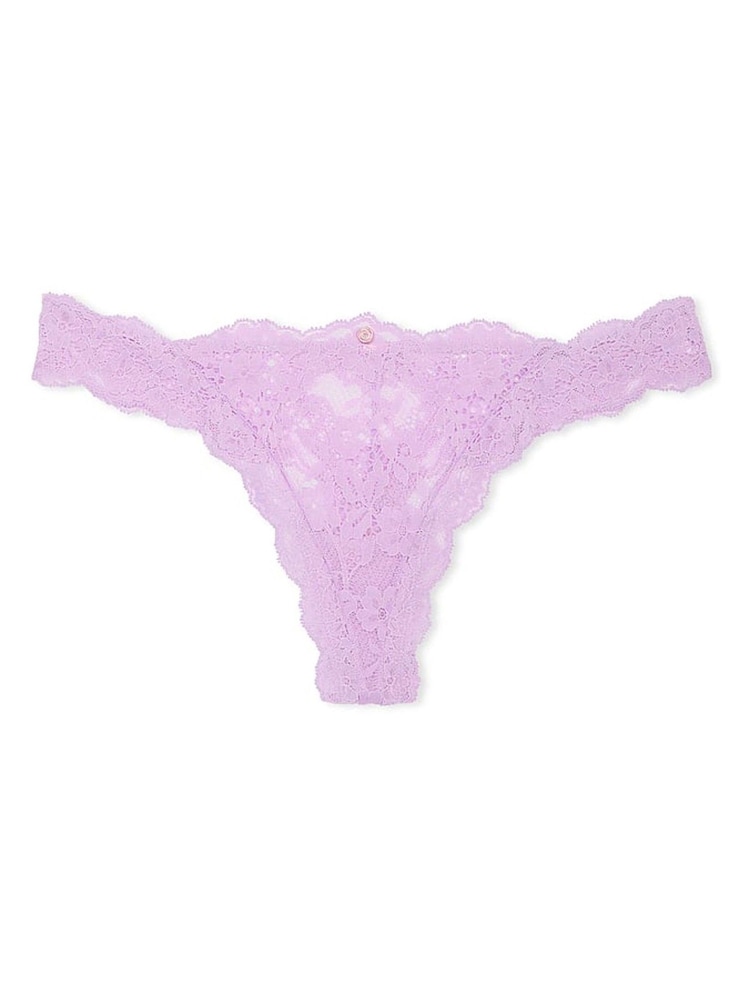 Victoria's Secret Lilac Purple Thong Lace Knickers - Image 4 of 4 Victoria's Secret Lilac Purple Thong Lace Knickers - Image 4 of 4