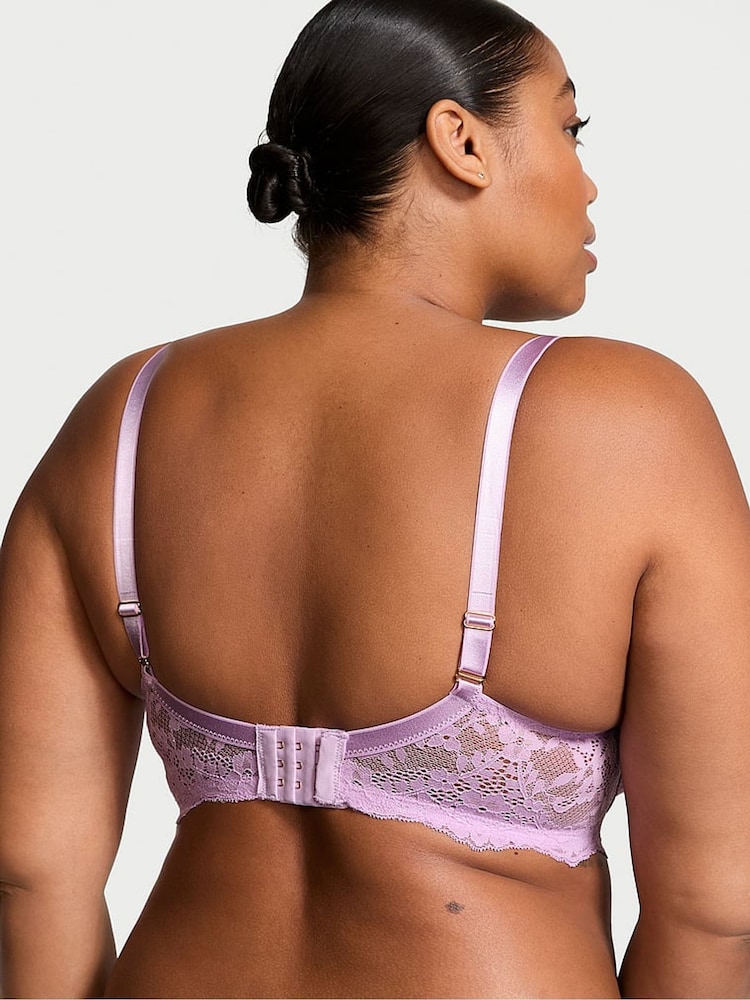 Victoria's Secret Lilac Purple Full Cup Support Lace Bra - Image 2 of 4 Victoria's Secret Lilac Purple Full Cup Support Lace Bra - Image 2 of 4