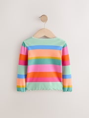 Bande d'arc-en-ciel - T-shirt côtelé à manches longues (3 mois à 7 ans) - Image 6 de 8