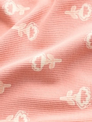 Pink Flower Rib Long Sleeve T-Shirt (3mths-7yrs) - Image 10 of 10