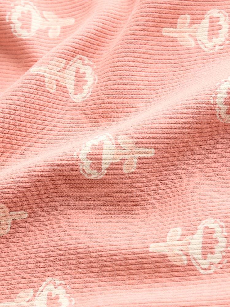 Pink Flower Rib Long Sleeve T-Shirt (3mths-7yrs) - Image 10 of 10
