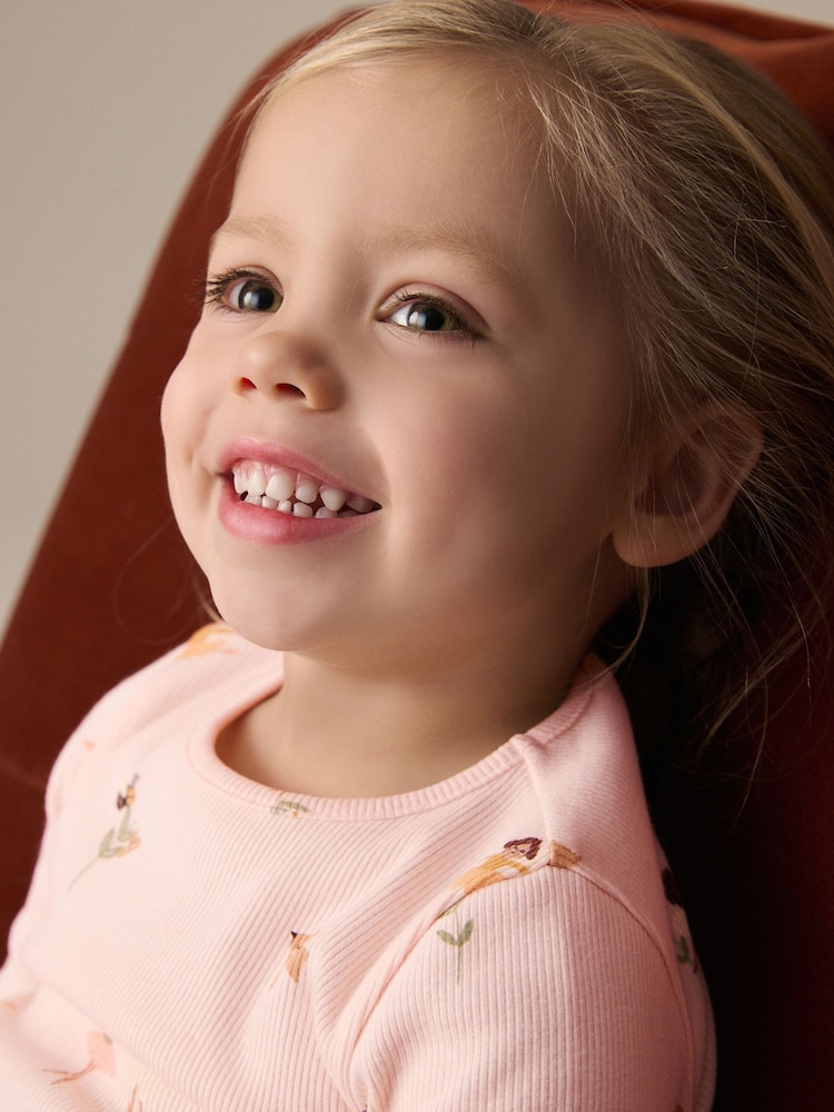 Pink Fairy - Rib Long Sleeve T-Shirt (3mths-7yrs) - Image 2 of 10 Pink Fairy - Rib Long Sleeve T-Shirt (3mths-7yrs) - Image 2 of 10
