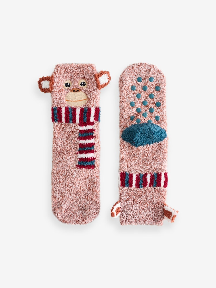 FatFace Orange Otto Fluffy Socks - Image 1 of 1