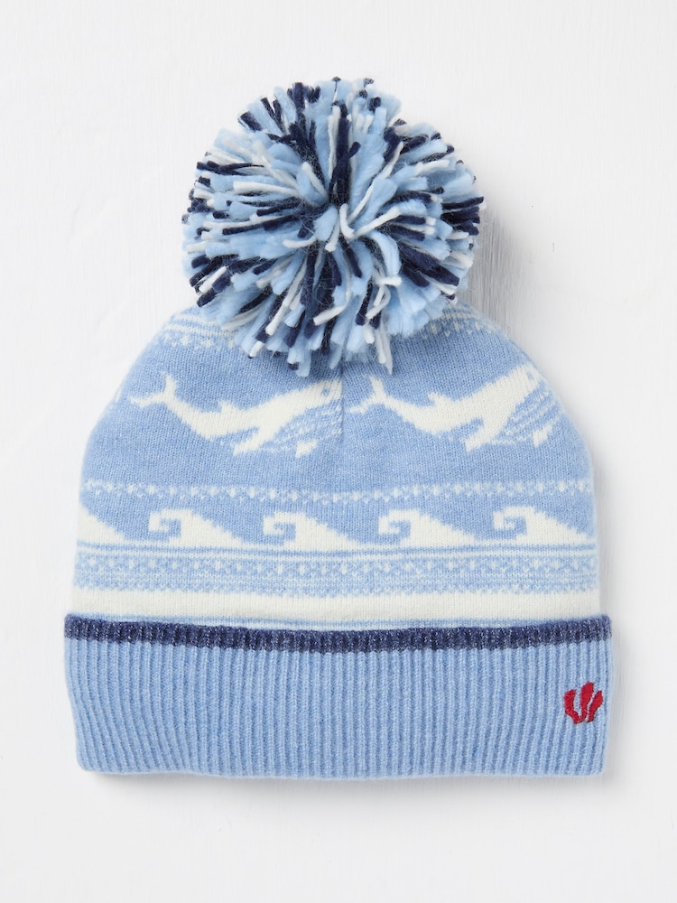 FatFace Blue Shelter Wilson the Whale Hat - Image 1 of 2