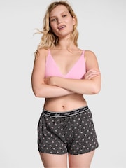 Victoria's Secret PINK Black Floral Short Pyjama Bottoms - Image 1 of 3