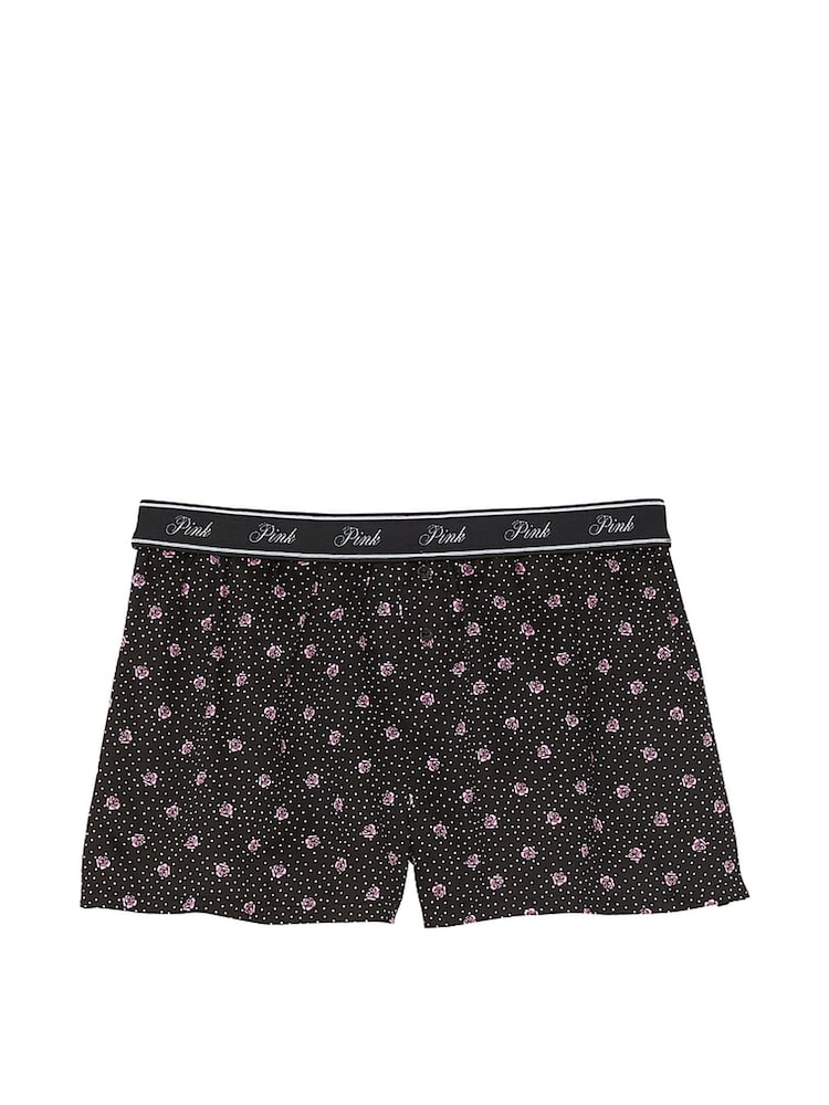Victoria's Secret PINK Black Floral Short Pyjama Bottoms - Image 3 of 3