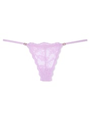 Victoria's Secret Lilac Purple G String Lace Knickers - Image 3 of 3