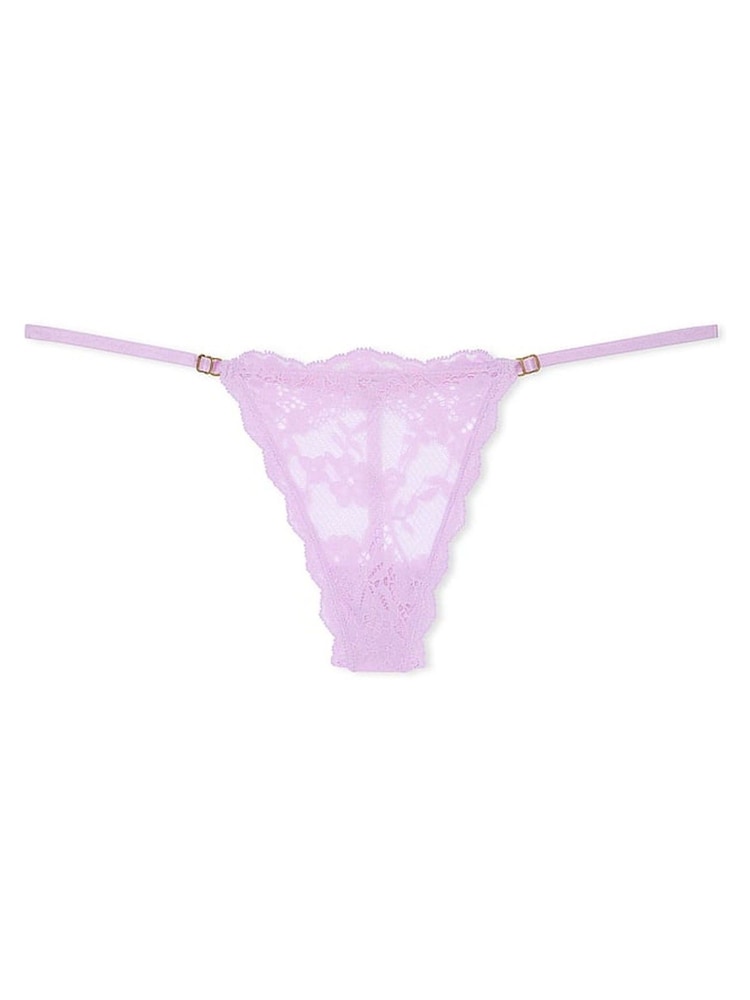 Victoria's Secret Lilac Purple G String Lace Knickers - Image 3 of 3