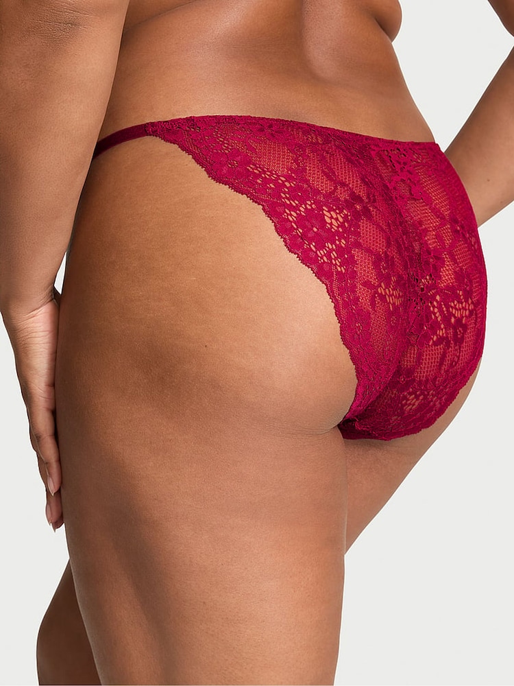 Victoria's Secret Campari Red Bikini Lace Knickers - Image 2 of 3