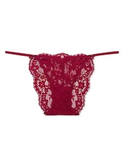 Victoria's Secret Campari Red Bikini Lace Knickers - Image 3 of 3