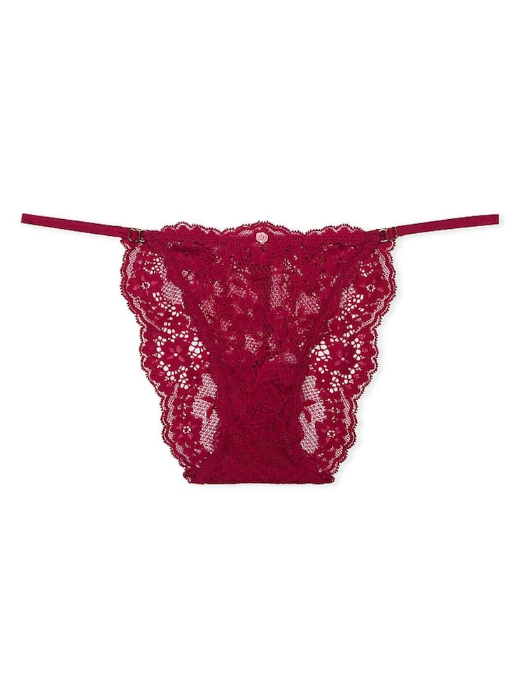 Victoria's Secret Campari Red Bikini Lace Knickers - Image 3 of 3