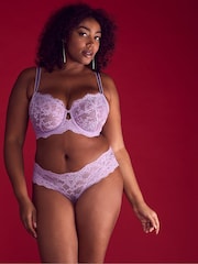 Victoria's Secret Lilac Purple Hipster Lace Knickers - Image 3 of 4