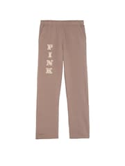 Victoria's Secret PINK Iced Coffee Brown Straight Leg Fleece Joggers - Image 4 of 4