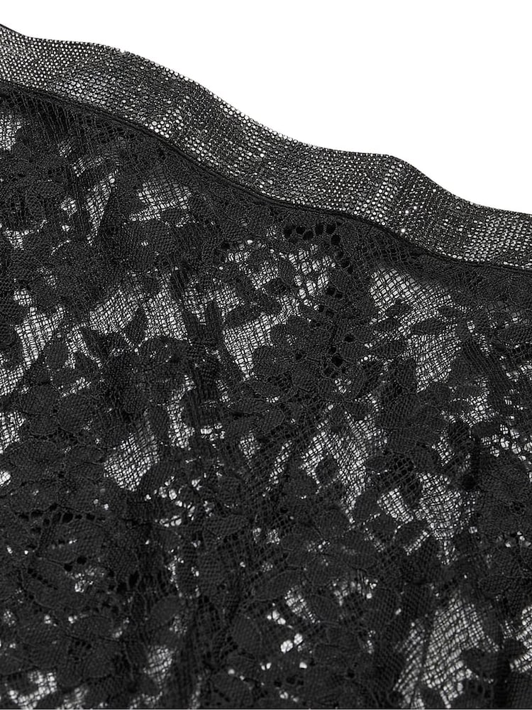 Victoria's Secret Black Twinkle Lace Trousers - Image 4 of 4