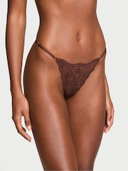 Victoria's Secret Ganache Nude G String Lace Knickers - Image 1 of 3