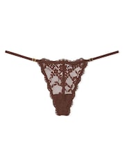 Victoria's Secret Ganache Nude G String Lace Knickers - Image 3 of 3