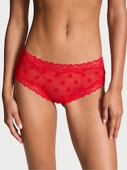 Victoria's Secret Vermillion Red Bows Cheeky Knickers - Image 1 of 3