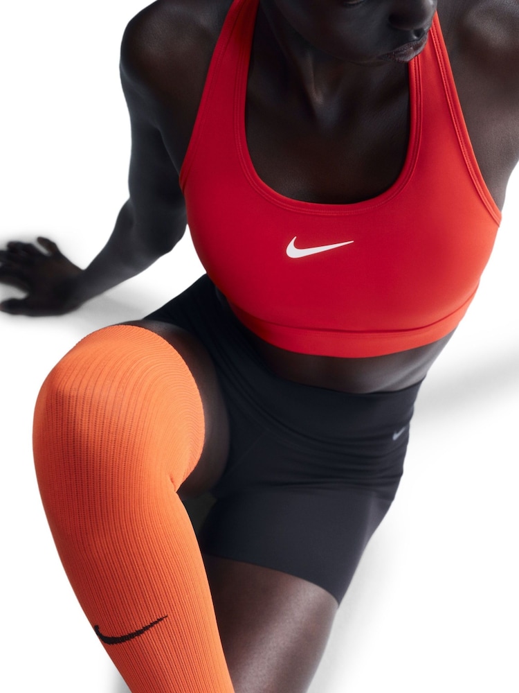 Nike University Red Medium Swoosh Support Padded Sports Bra - Image 11 of 13