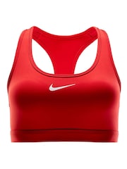 Nike University Red Medium Swoosh Support Padded Sports Bra - Image 13 of 13