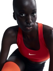 Nike University Red Medium Swoosh Support Padded Sports Bra - Image 3 of 13