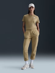 Nike Parachute Beige Sportswear Club Essentials T-Shirt - Image 1 of 6