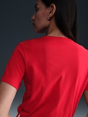 Nike University Red Sportswear Club Essentials T-Shirt - Image 4 of 6