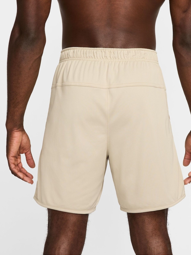 Nike Brown Dri-FIT Totality 7 inch Knit Training Shorts - Image 2 of 14