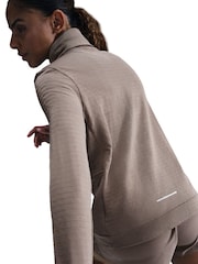Nike Mink Brown Therma-FIT Swift Element Turtleneck Running Top - Image 4 of 5