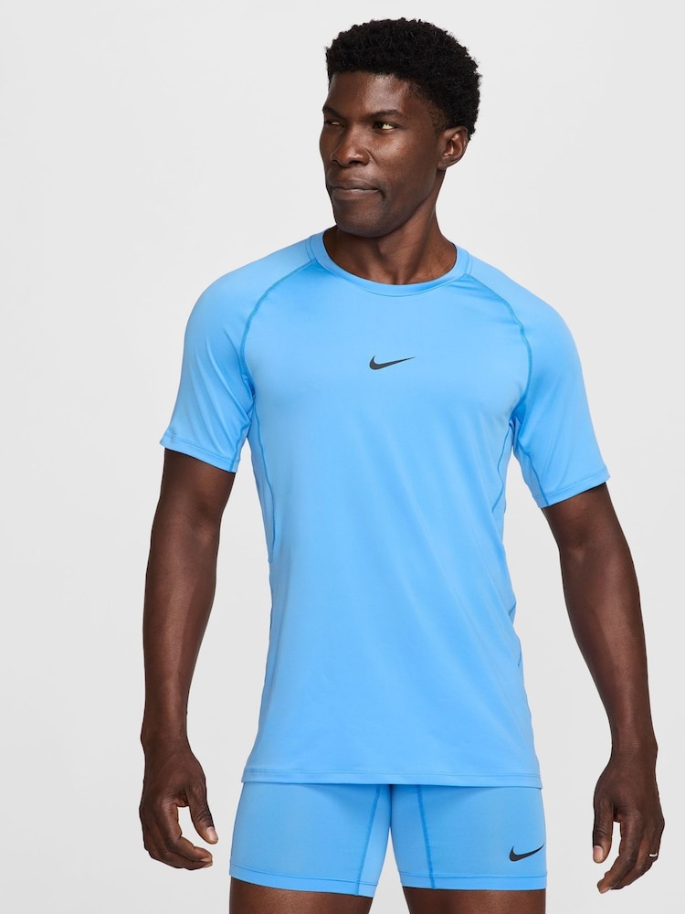 Nike University Blue Pro Dri-FIT Slim Fit T-Shirt - Image 1 of 6