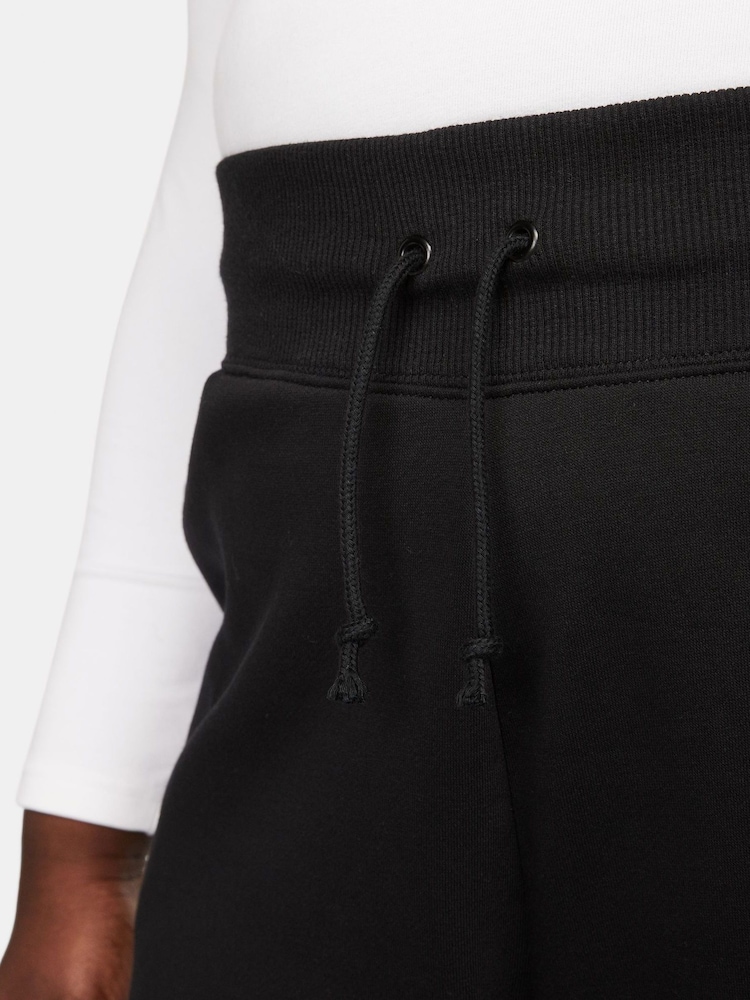 Nike Black Sportswear Phoenix Fleece High Waisted Loose Shorts - Image 5 of 8