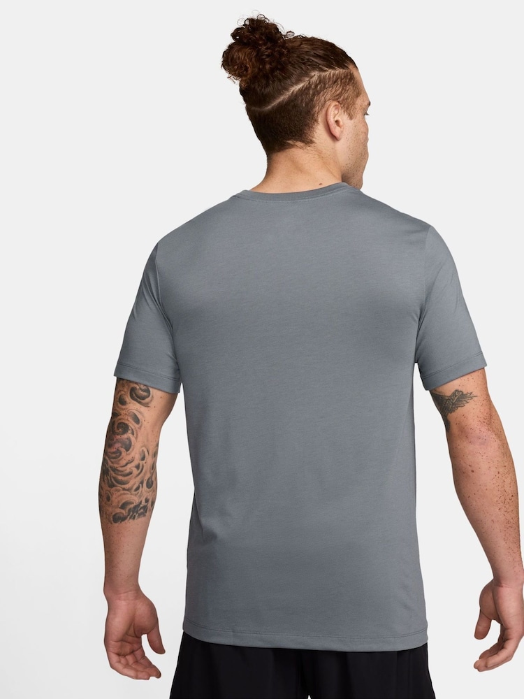 Nike Cool Grey Dri-FIT Training T-Shirt - Image 2 of 3