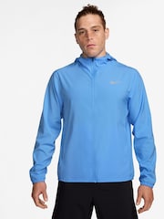 Nike University Blue Dri-FIT Form Hooded Training Jacket - Image 1 of 3