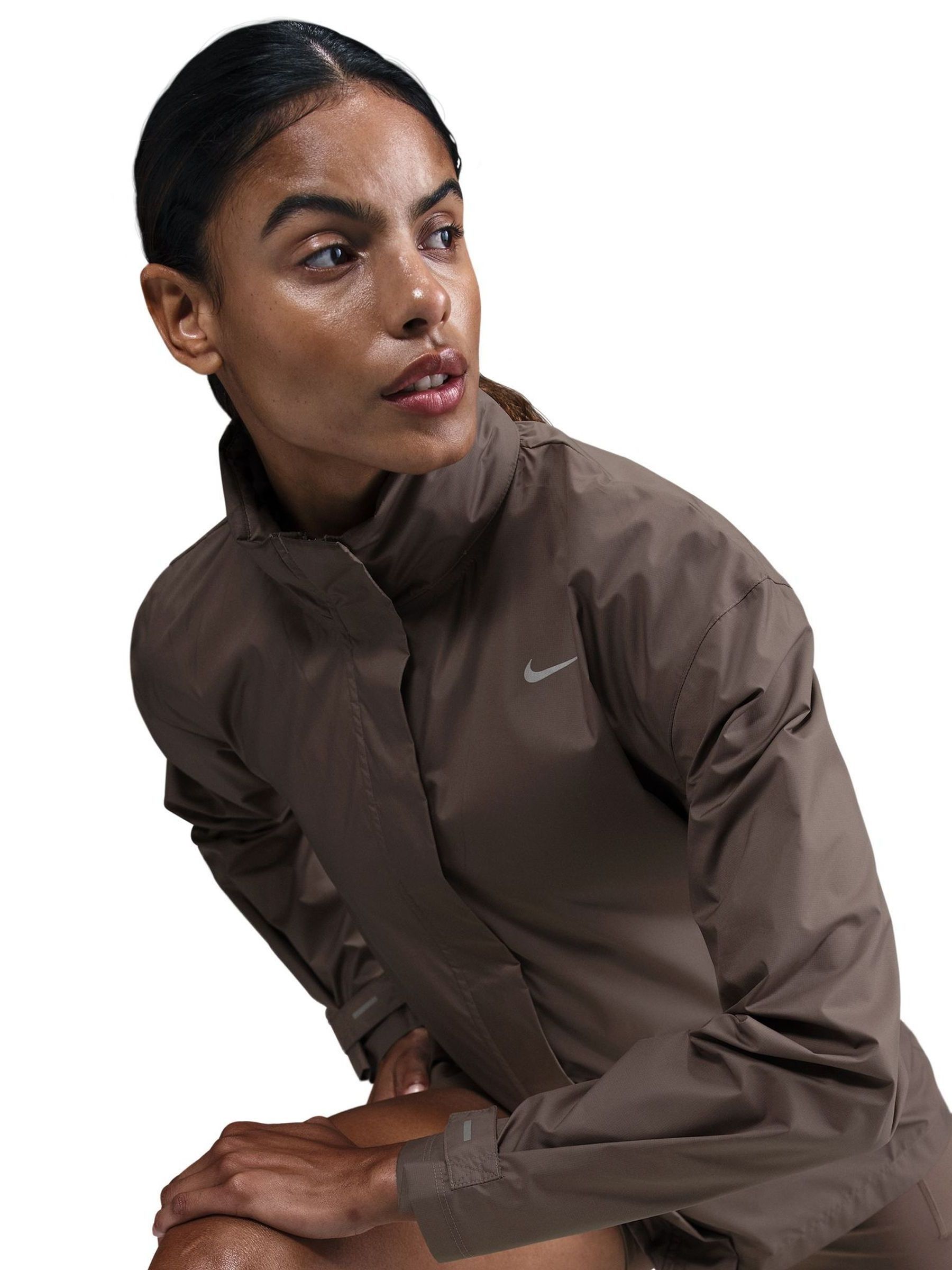 brown nike windbreaker