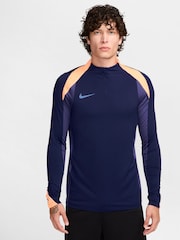 Nike Navy Dri-FIT Strike Quarter Zip Training Top - Image 1 of 3