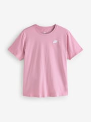 Nike Hyper Pink Sportswear Club Essentials T-Shirt - Image 7 of 7