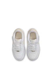 Nike White Natural Junior Air Force 1 Low Easy On Trainers - Image 6 of 9
