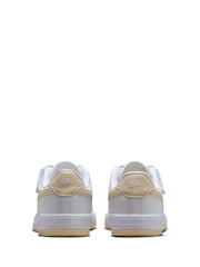 Nike White Natural Junior Air Force 1 Low Easy On Trainers - Image 7 of 9