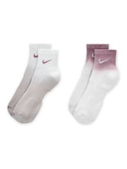 Nike Natural Everyday Plus Cushioned Ankle Socks 2 Pack - Image 2 of 5