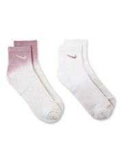 Nike Natural Everyday Plus Cushioned Ankle Socks 2 Pack - Image 4 of 5