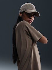 Nike Brown Oversized Mini Swoosh Sportswear T-Shirt - Image 2 of 4