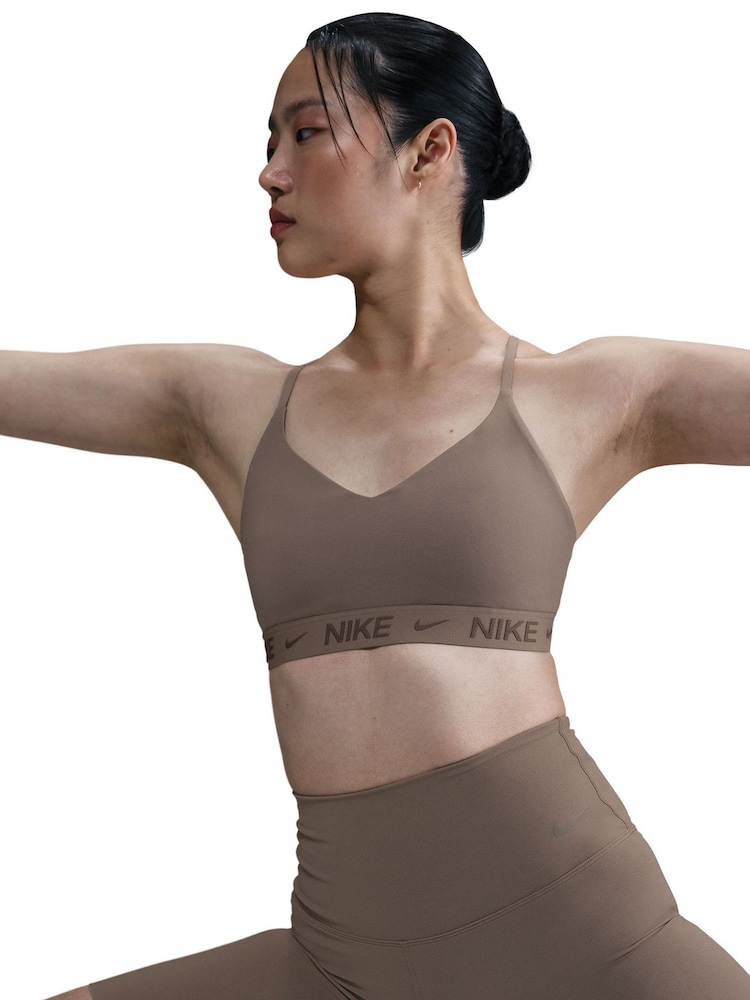 Nike Brown Indy Light Support Padded Sports Bra - Image 5 of 5 Nike Brown Indy Light Support Padded Sports Bra - Image 5 of 5