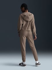 Nike Brown High Waisted French Terry Joggers - Image 2 of 5