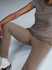 Nike Brown High Waisted French Terry Joggers - Image 3 of 5