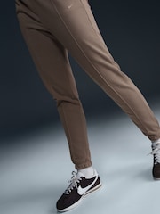 Nike Brown High Waisted French Terry Joggers - Image 4 of 5