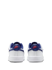 Nike White/Royal Blue Junior Air Force 1 Low Easy On Trainers - Image 7 of 9